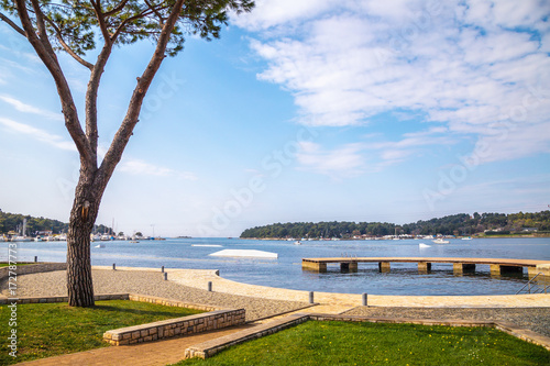 Wallpaper Mural Green lagoon sea bay in Porec, Croatia - Istria, Europe. Torontodigital.ca