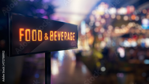 LED Display - Food and beverage signage