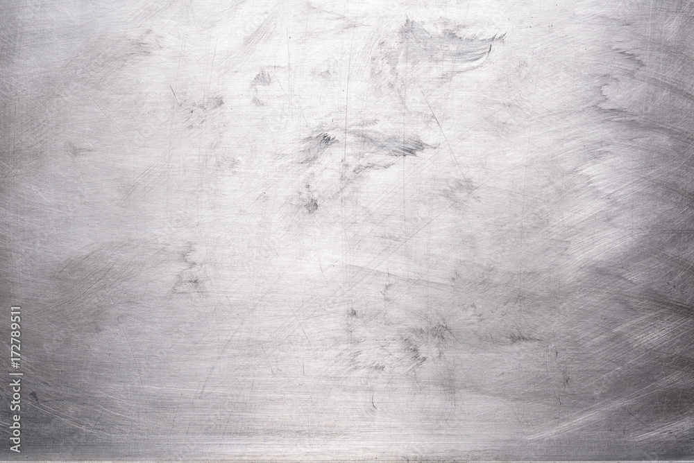 Naklejka premium Metal silver brush texture background