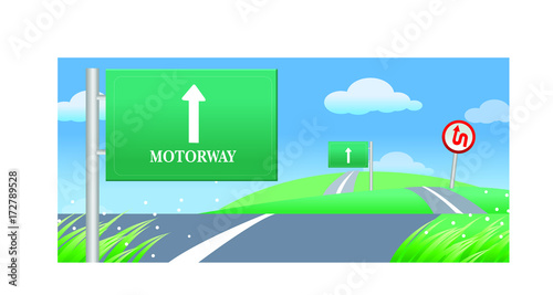 illustrate the road