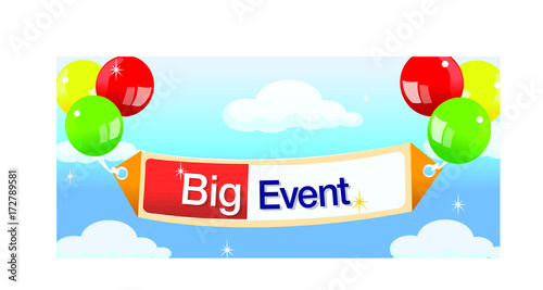 Big event with balloons