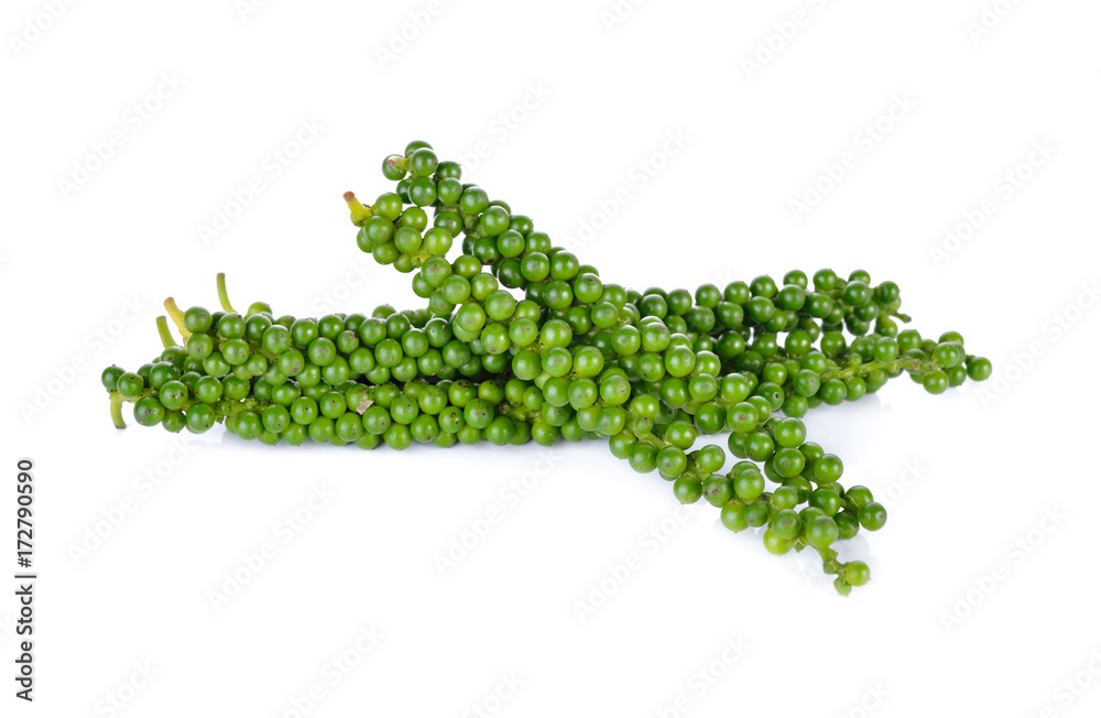 pile of fresh peppercorns on white background pile of fresh peppercorns on white background
