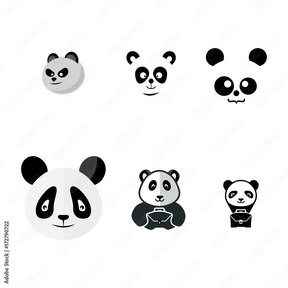 Fototapeta premium panda logo