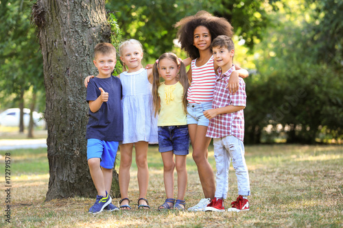 Group of children in the park