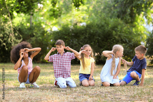 Group of children playing i...
