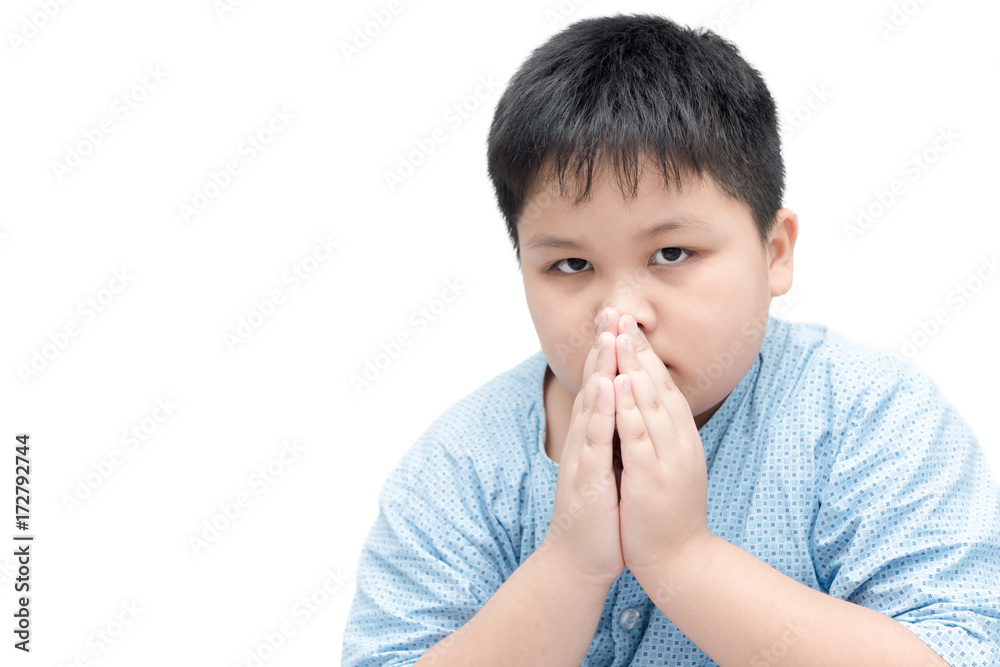 Little asian boy spiritual peaceful praying isolated Little asian boy spiritual peaceful praying isolated