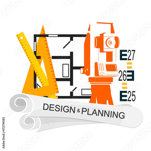 Planing and design of housing symbol