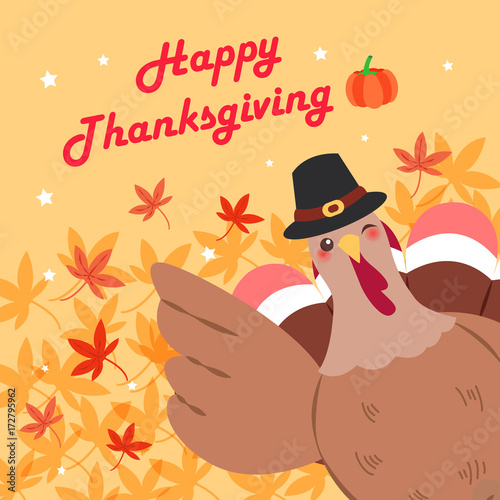 cute cartoon thanksgiving