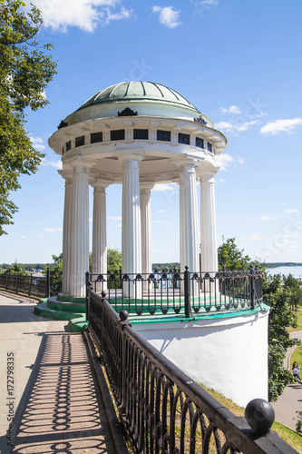 Pavilion on the Volga (Kotoroslnaya) embankment. Yaroslavl. photo