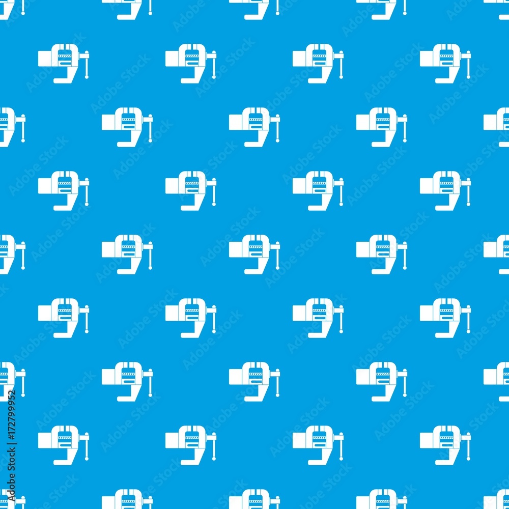 Vise tool pattern seamless blue Vise tool pattern seamless blue