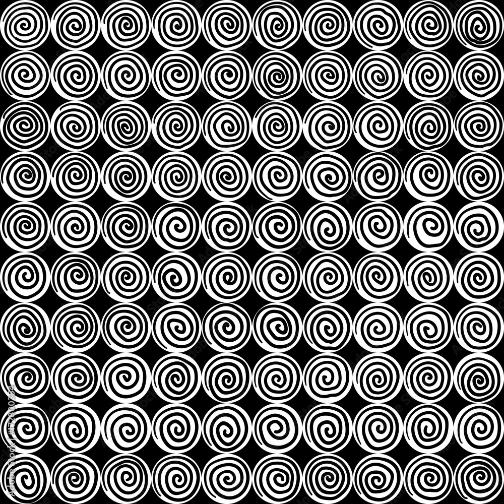Fototapeta premium Seamless Circle Modern Pattern