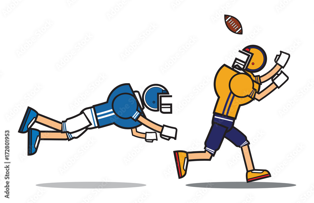 football player cartoon character Stock Vector Adobe Stock