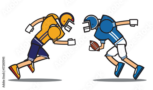 football player cartoon character