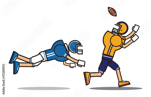 football player cartoon character