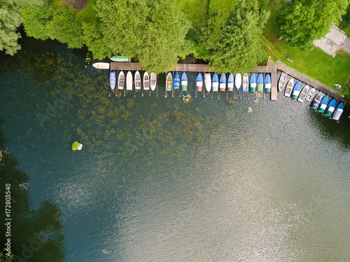 Boote auf dem Lankower See photo