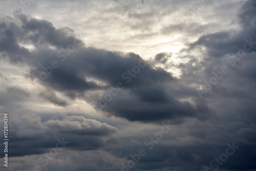 Dark gray dramatic sky