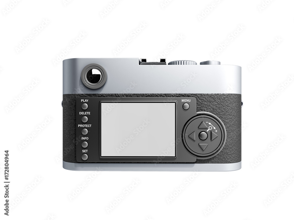 old photo camera 3d render on white background old photo camera 3d render on white background