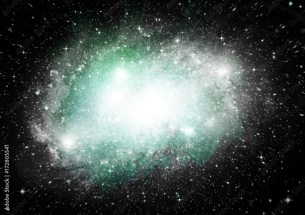 galaxy in a free space galaxy in a free space