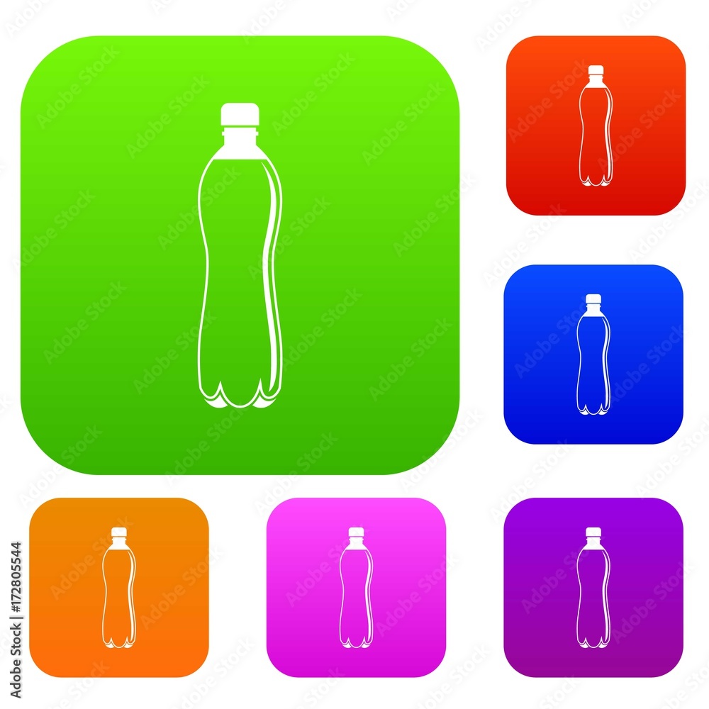 Water bottle set color collection