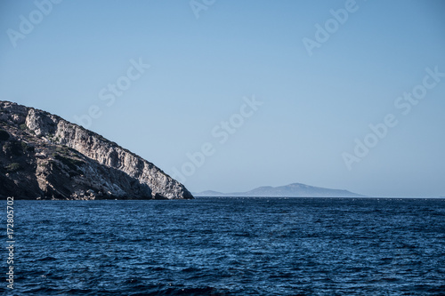 Klippen an der Nordküste von Naxos, Griechenland