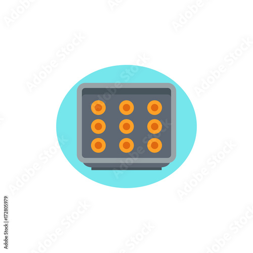 Bun sheet pan icon