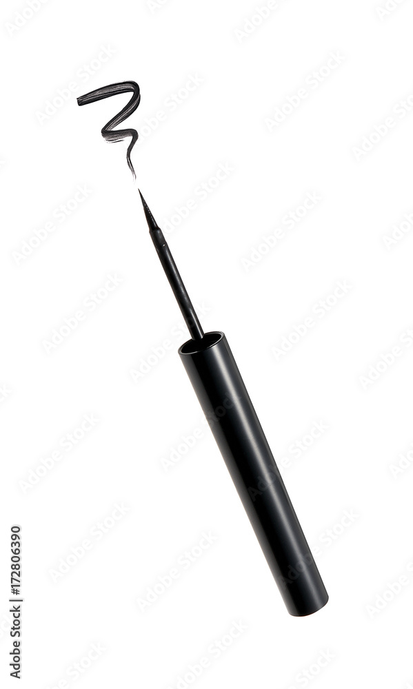 Fototapeta premium Eyeliner and stroke isolated on white 