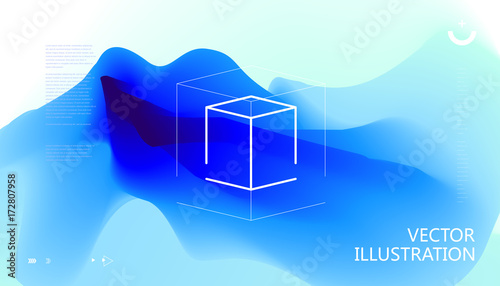 Colorful color gradients, abstract background.