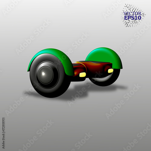 3D Electric Skate with a smart balance. Easy to edit color.
