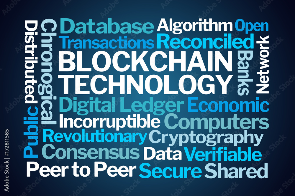 Blockchain Technology Word Cloud Blockchain Technology Word Cloud