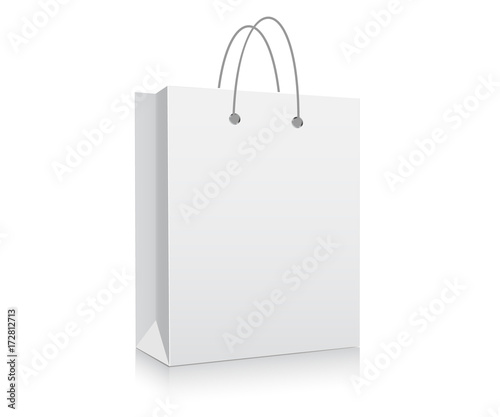 Empty Shopping Bag white
