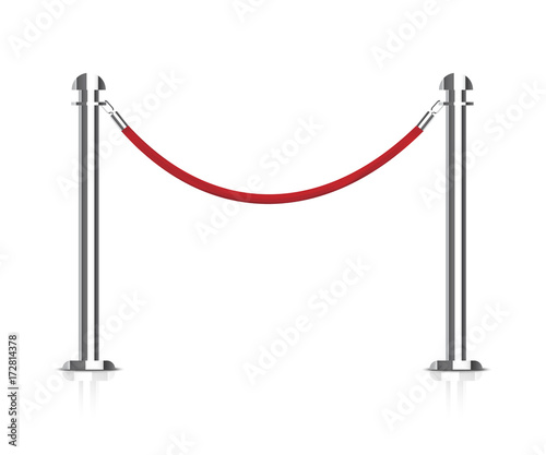 Stanchions barrier.