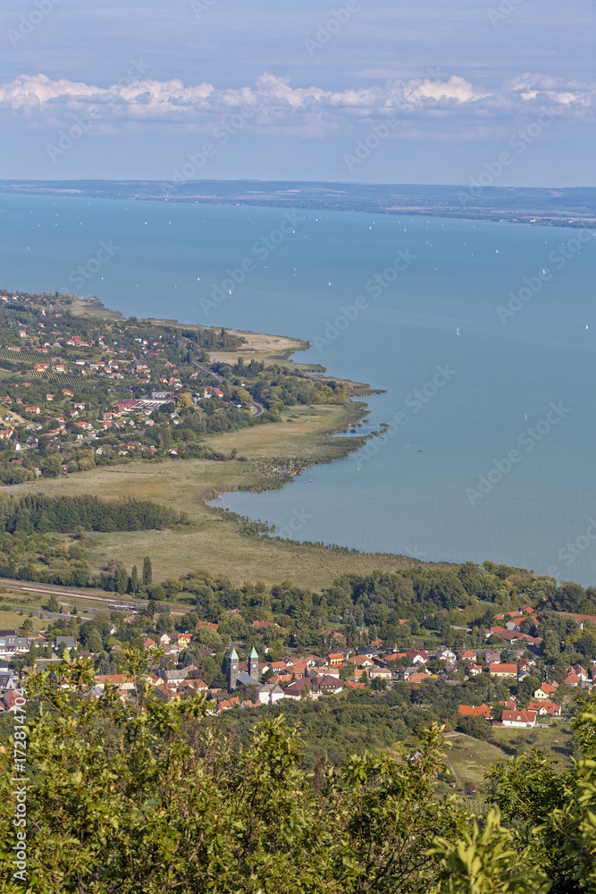 Landscape from a lake Balaton in Hungary