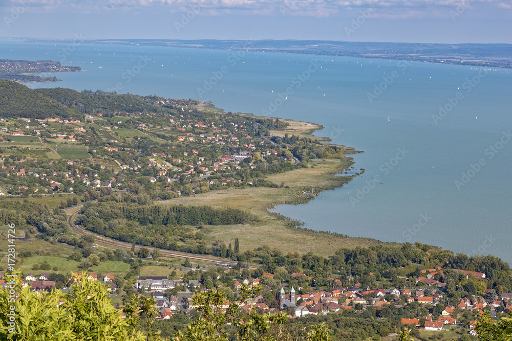 Landscape from a lake Balaton in Hungary