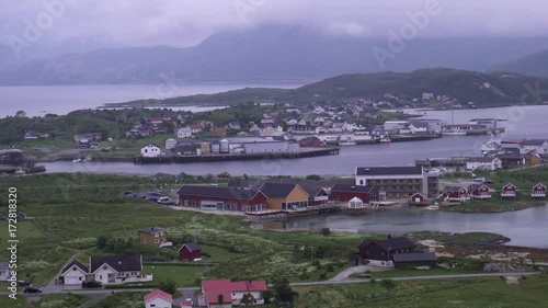 Landscape of village in Norway, Scandinavia