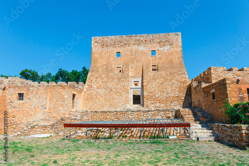 View of the historic venetian fort of Kazarma. Sitia, Crete photo