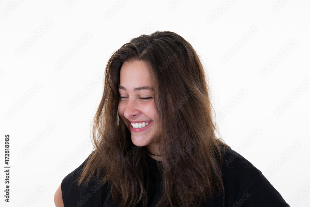 beautiful portrait of a carefree friendly approachable girl with a stunning smile and cute looks beautiful portrait of a carefree friendly approachable girl with a stunning smile and cute looks
