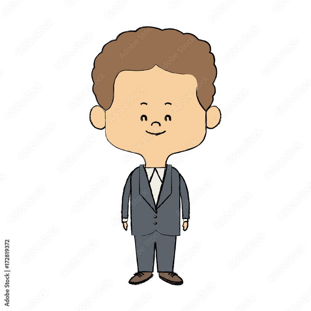 young happy groom man wear suit married vector illustration young happy groom man wear suit married vector illustration