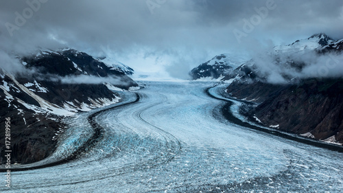 Atemberaubende Aussicht auf den Salmon Glacier bei Steward/Hyder, British Columbia, Kanada