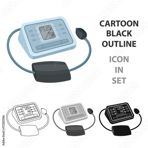 Medical tonometer.Old age single icon in cartoon style vector symbol stock illustration web.