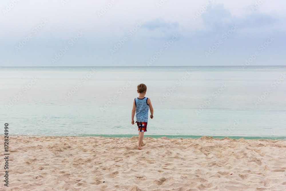 boy on the beach