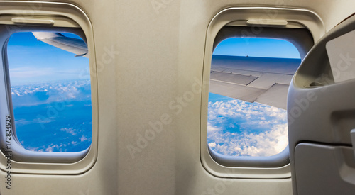 passenger airplane saloon windows