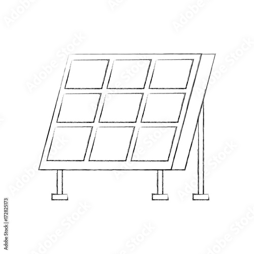 solar panel modern technologies alternative energy sources vector illustration