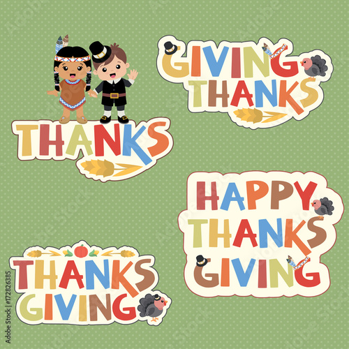 Wallpaper Mural Thanksgiving Typography Design Elements Torontodigital.ca