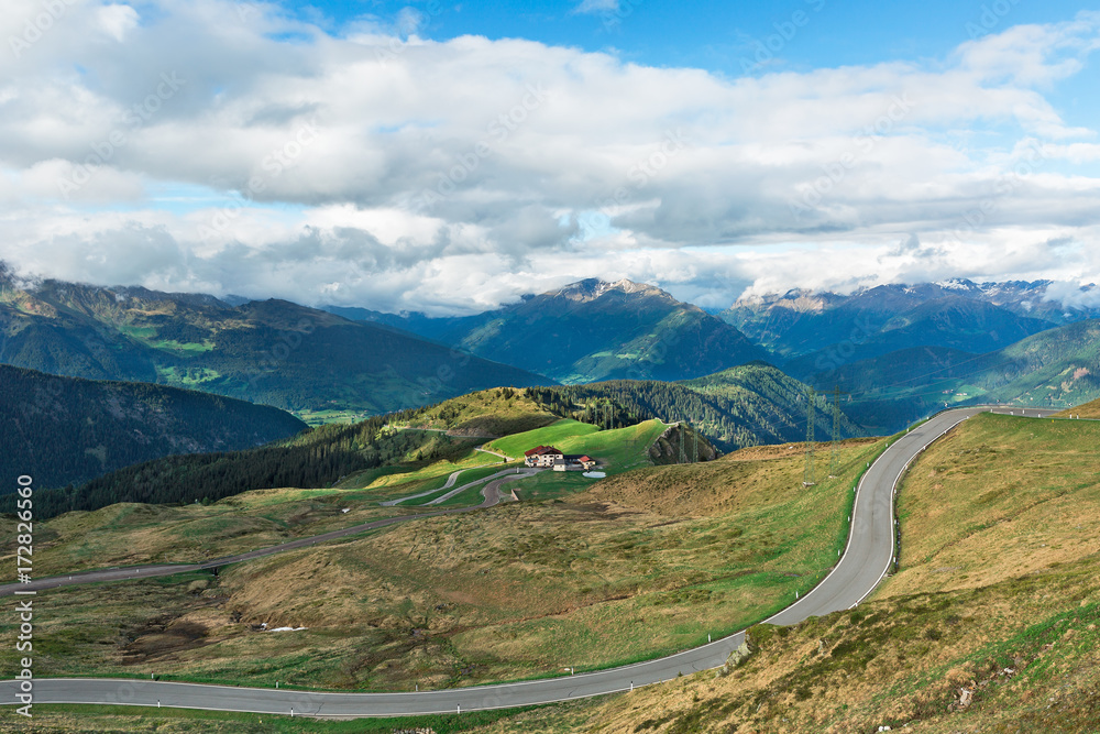 Fototapeta premium panorama of the Stelvio Pass