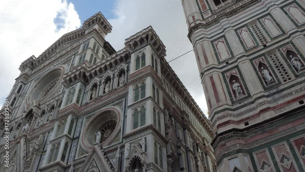 Cathedral of Santa Maria del Fiore in Florence on Duomo Square - biggest attraction in the city - Tuscany Cathedral of Santa Maria del Fiore in Florence on Duomo Square - biggest attraction in the city - Tuscany