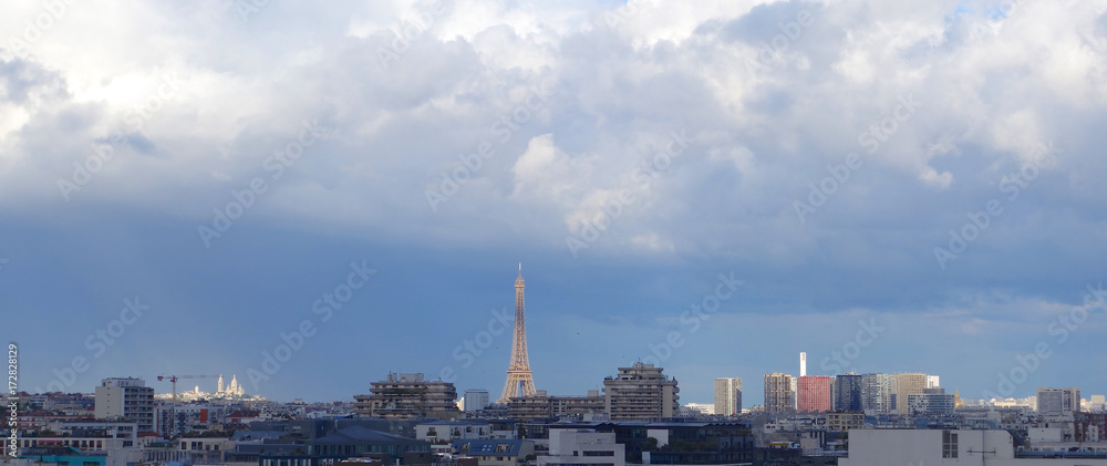 bannière Paris vue aérienne