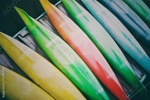 Цветные лодки