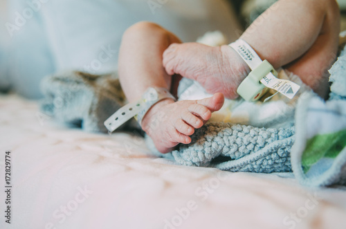 Newborn Baby in Hospital photo