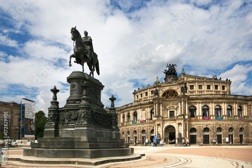 Dresden, Germany - August 4, 2017: Zwinger is the citadel of the best museums in Dresden.