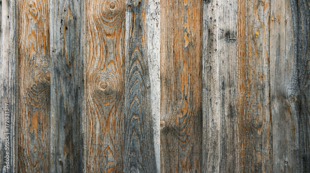 Country table, wooden background. Simple wooden planks in a row.